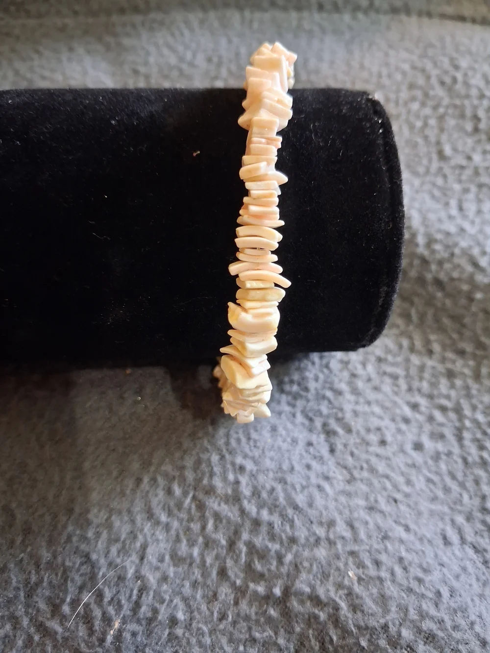 Handmade Pink Shell Chip Bracelet - Elegant Beach Jewelry
